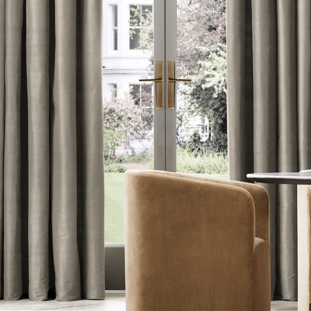 Restoration Hardware Thai Silk Curtains